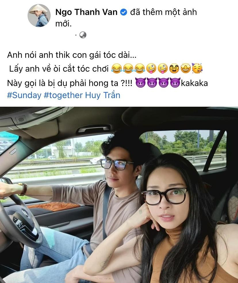 Ngô Thanh Vân ngày càng trẻ trung sau khi cưới Huy Trần. Ảnh: FBNV Ngô Thanh Vân ngày càng trẻ trung sau khi cưới Huy Trần. Ảnh: FBNV