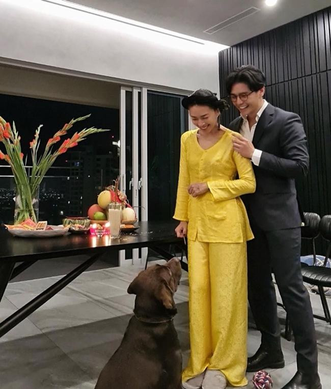 Hình ảnh ngọt ngào của cặp đôi.