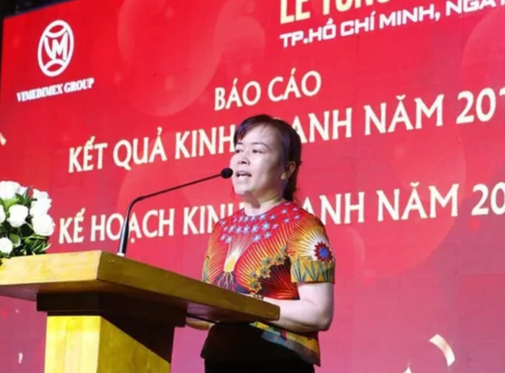 Bà Nguyễn Thị Loan- Chủ tịch Công ty Vimedimex. Ảnh: N.L Bà Nguyễn Thị Loan- Chủ tịch Công ty Vimedimex. Ảnh: N.L