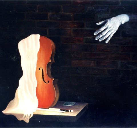 "Tâm hồn vô cơ" - sơn dầu.