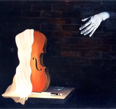 "Tâm hồn vô cơ" - sơn dầu.