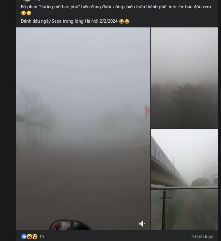 Có người cho rằng đây là vẻ đẹp như trong một bộ phim được công chiếu rộng khắp Thủ đô.