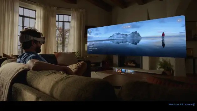 Vision Pro có nhiều chức năng khá thú vị. Ảnh Apple