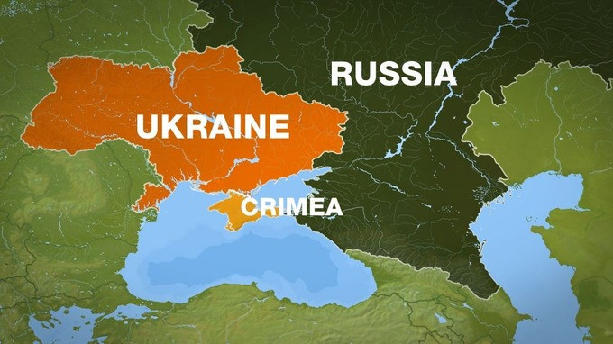 Crimea sáp nhập vào Nga năm 2014 (Bản đồ: Aljazeera).