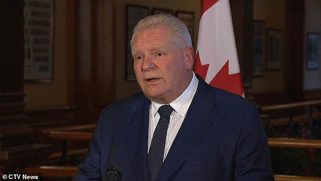 Thủ hiến Ontario Doug Ford đề nghị mua lại bang Alaska và Minnesota của Mỹ. Ảnh: CTV News Thủ hiến Ontario Doug Ford đề nghị mua lại bang Alaska và Minnesota của Mỹ. Ảnh: CTV News