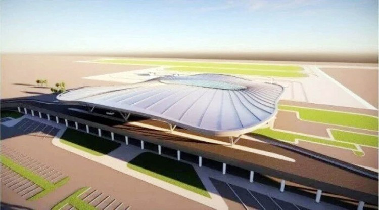 Phối cảnh Nhà ga hàng không dân dụng thuộc dự án Cảng hàng không Quảng Trị. Phối cảnh Nhà ga hàng không dân dụng thuộc dự án Cảng hàng không Quảng Trị.