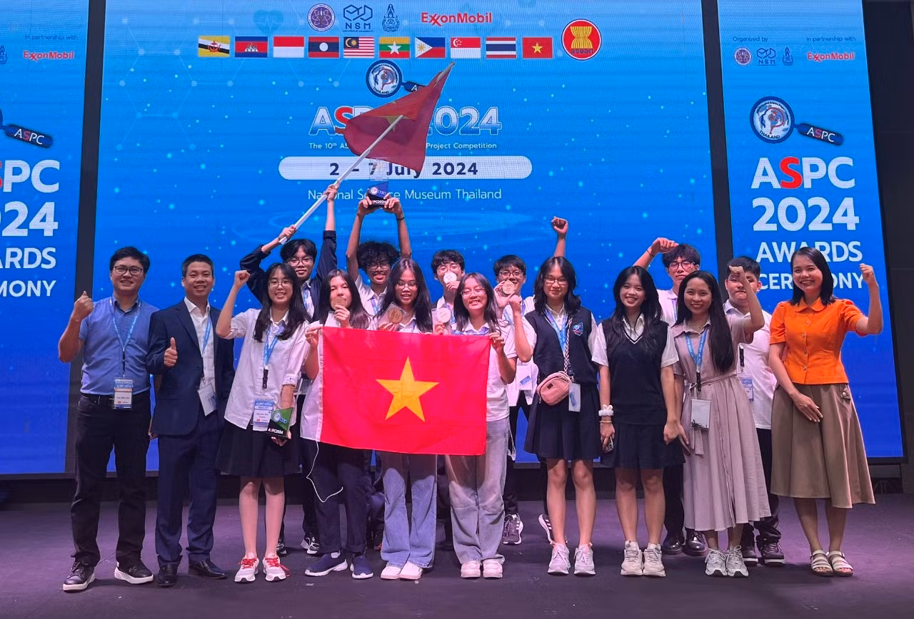 Đoàn Việt Nam tham dự Cuộc thi Dự án Khoa học ASEAN lần thứ 10 (ASPC 2024)