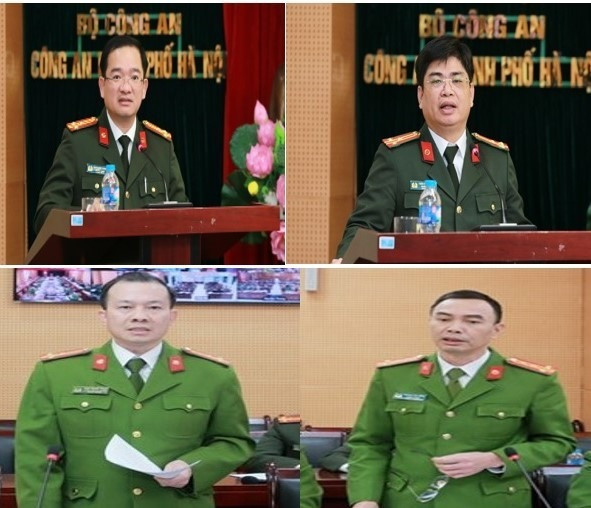 Chỉ huy một số phòng chức năng báo cáo, tham luận tại hội nghị