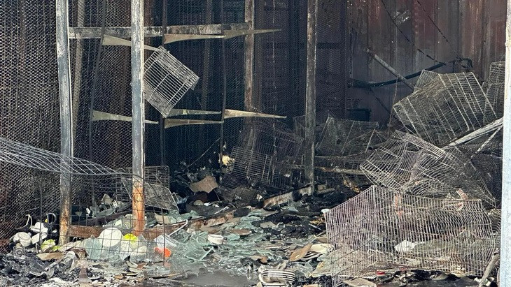 Hiện trường vụ cháy. Ảnh: BBC.