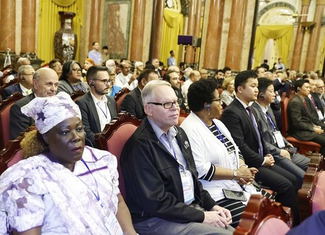 Các đại biểu tham dự. (Ảnh: Thống Nhất/TTXVN) Các đại biểu tham dự. (Ảnh: Thống Nhất/TTXVN)