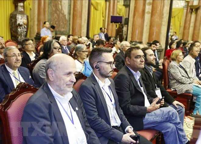 Các đại biểu tham dự. (Ảnh: Thống Nhất/TTXVN) Các đại biểu tham dự. (Ảnh: Thống Nhất/TTXVN)