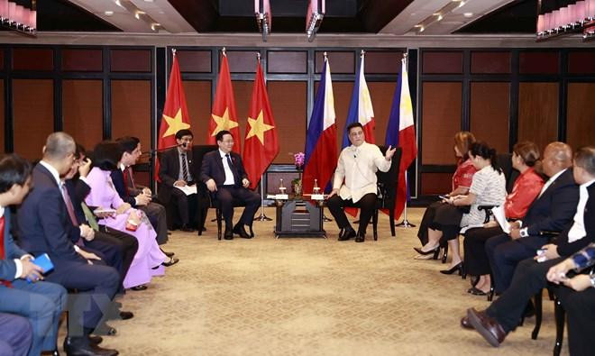 Quang cảnh hội đàm. (Ảnh: Doãn Tấn/TTXVN) Quang cảnh hội đàm. (Ảnh: Doãn Tấn/TTXVN)