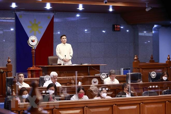 Chủ tịch Thượng viện Juan Miguel F. Zubiri phát biểu. (Ảnh: Doãn Tấn/TTXVN) Chủ tịch Thượng viện Juan Miguel F. Zubiri phát biểu. (Ảnh: Doãn Tấn/TTXVN)