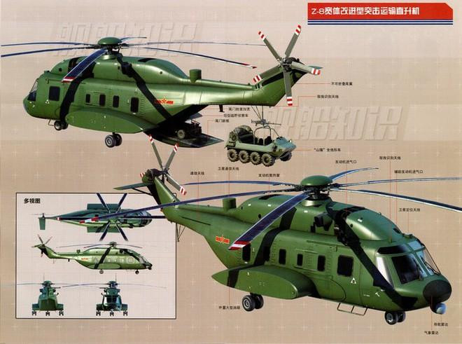 So với Z-8 và Z-18 trước đây, hình dáng của Z-8L đã có những thay đổi to lớn. Ảnh: Snafu-solomon So với Z-8 và Z-18 trước đây, hình dáng của Z-8L đã có những thay đổi to lớn. Ảnh: Snafu-solomon