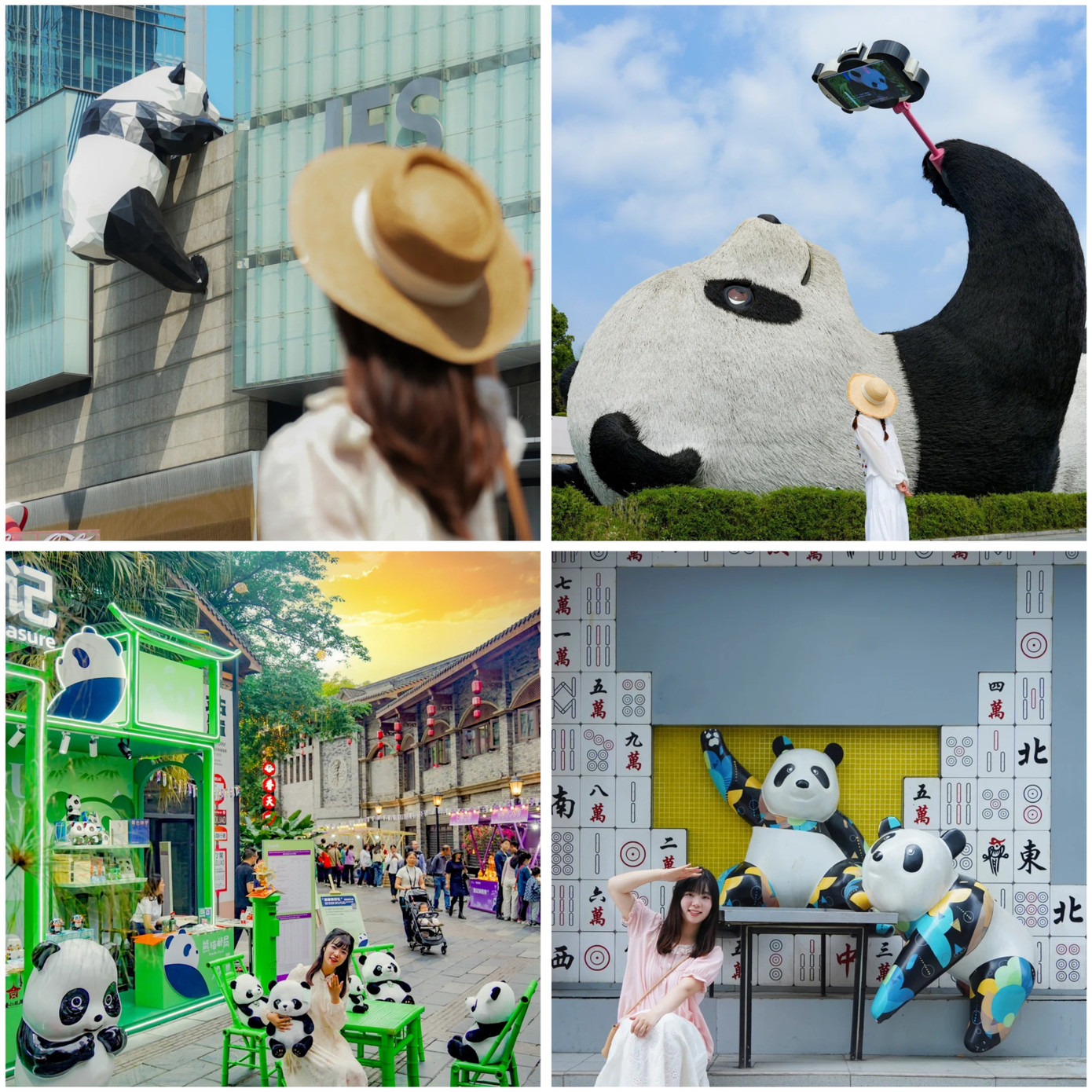 Gấu trúc xuất hiện khắp mọi nơi trên thành phố Thành Đô. Ảnh: OTrip. Gấu trúc xuất hiện khắp mọi nơi trên thành phố Thành Đô. Ảnh: OTrip.