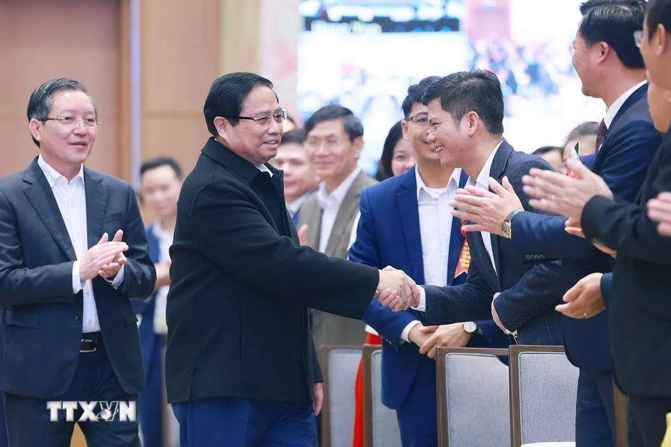 Thủ tướng Phạm Minh Chính với các đại biểu dự Hội nghị đối thoại với nông dân Việt Nam năm 2024. Ảnh: Dương Giang/TTXVN Thủ tướng Phạm Minh Chính với các đại biểu dự Hội nghị đối thoại với nông dân Việt Nam năm 2024. Ảnh: Dương Giang/TTXVN