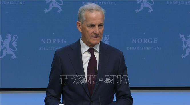 Thủ tướng Na Uy Jonas Gahr Store. Ảnh: THX/TTXVN