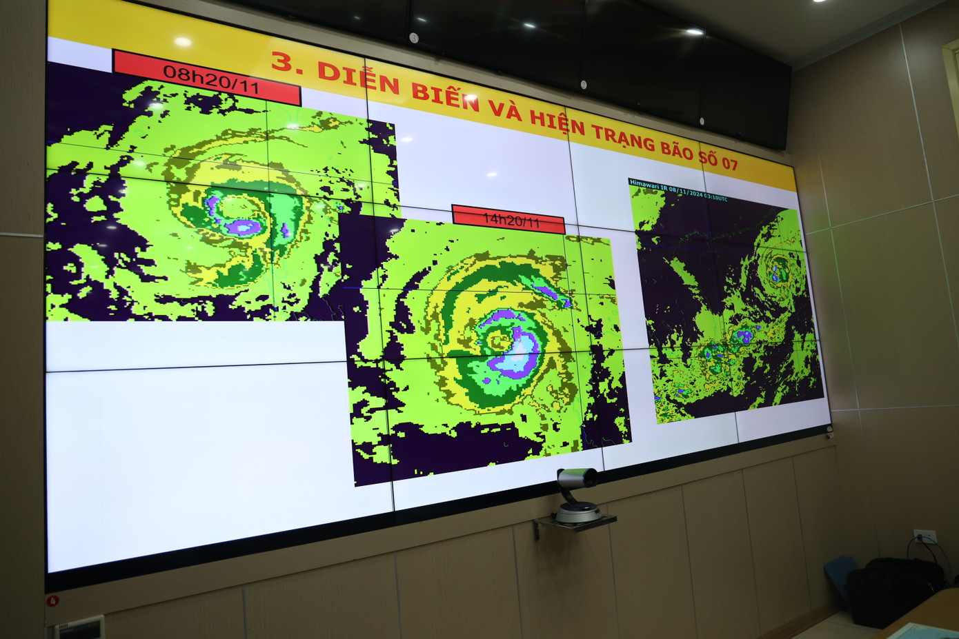 Trung tâm Dự báo Khí tượng Thủy văn Quốc gia thôn tin về diễn biến và hiện trạng bão số 7