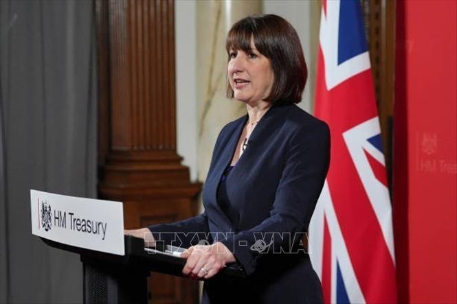 Bộ trưởng Tài chính Anh Rachel Reeves. Ảnh: Getty Images/TTXVN