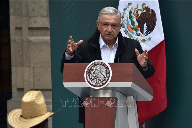 Tổng thống Mexico Andres Manuel Lopez Obrador. Ảnh: TTXVN