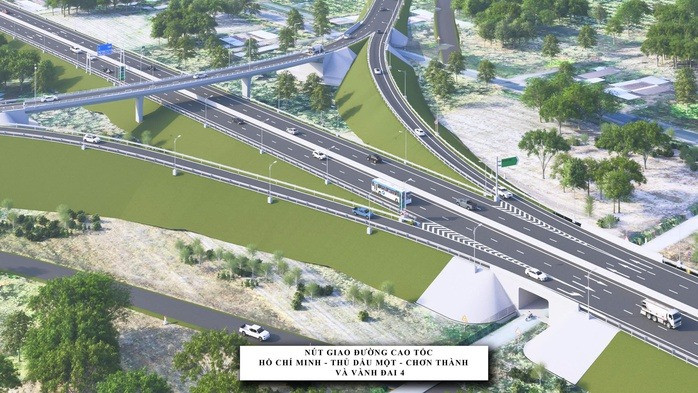 Nhiều năm qua Becamex đã vận dụng, lồng ghép tuyến đường Vành đai 4 vào các dự án của doanh nghiệp, chủ động hoàn thành gần 50% tuyến đường Vành đai 4 qua địa bàn tỉnh Bình Dương bằng vốn doanh nghiệp