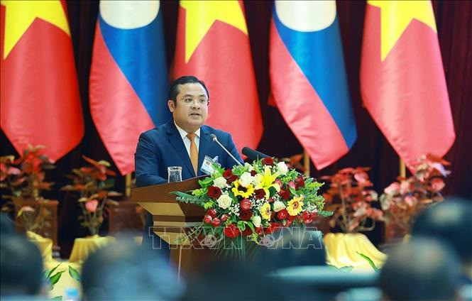 Ông Phùng Quang Hiệp, Chủ tịch Hội đồng thành viên Tập đoàn Hóa chất Việt Nam phát biểu tham luận. Ảnh: Dương Giang/TTXVN