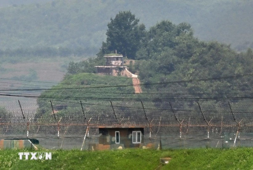 Ngôi làng ở thành phố Kaesong, Triều Tiên.