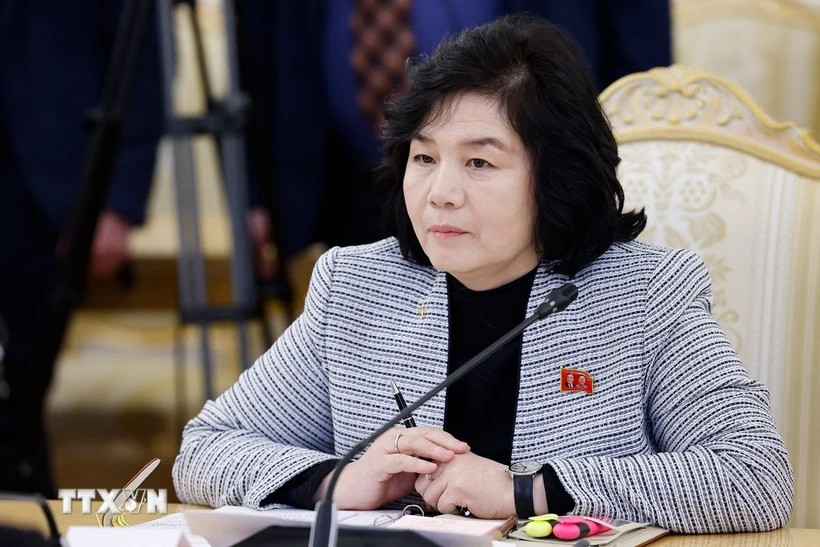 Bộ trưởng Ngoại giao Triều Tiên Choe Son Hui. (Ảnh: TTXVN)