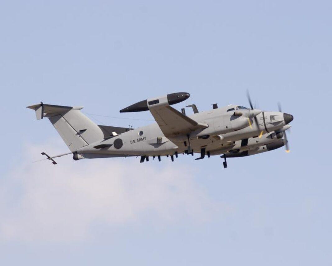 Máy bay do thám RC-12X Guardrail của Quân đội Mỹ. Máy bay do thám RC-12X Guardrail của Quân đội Mỹ.