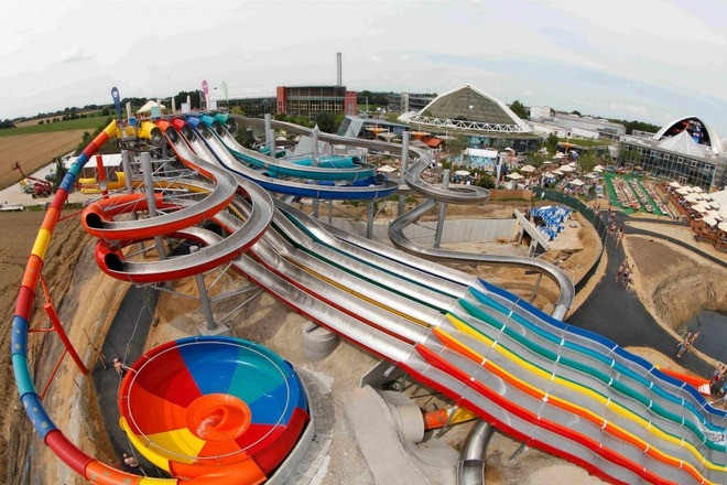 Công viên nước Galaxy Rutschenparadies, Đức Ảnh: Ednetz. Công viên nước Galaxy Rutschenparadies, Đức Ảnh: Ednetz.