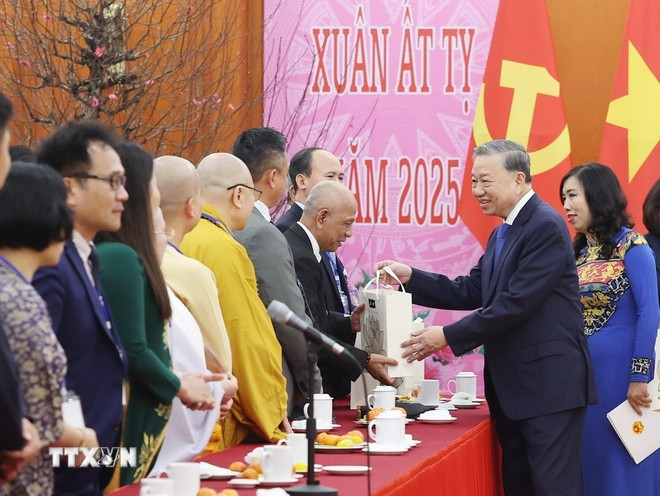 Tổng Bí thư Tô Lâm phát biểu. (Ảnh: Thống Nhất/TTXVN)