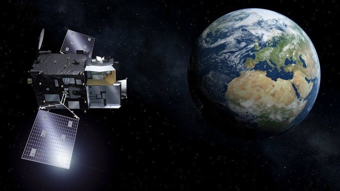 Hình ảnh minh họa vệ tinh Meteosat-12 hoạt động ở quỹ đạo Trái Đất (Ảnh: Eumetsat).