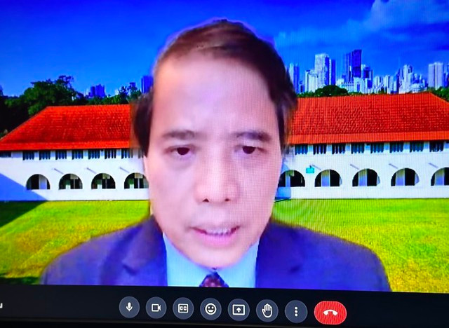 TS. Vũ Minh Khương (ảnh chụp qua màn hình): Các nhà đầu tư nước ngoài vẫn háo hức muốn vào Việt Nam, kỳ vọng Việt Nam tham gia vào chuỗi giá trị mới - Ảnh: VGP/Quang Thương