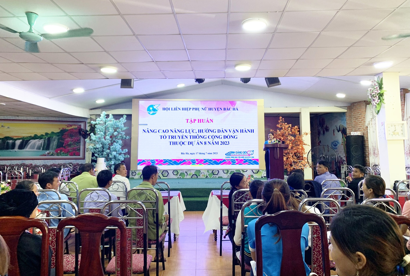 Quang cảnh lớp tập huấn