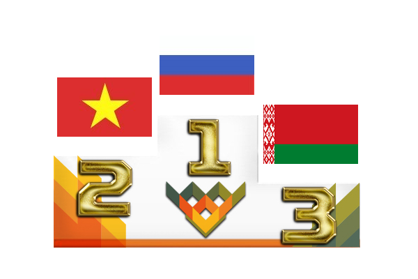 Theo kết quả chung cuộc ban tổ chức công bố, Cúp và Huy chương vàng thuộc về Đội tuyển LB Nga. Huy chương bạc thuộc về Đội tuyển Việt Nam. Huy chương đồng thuộc về Đội tuyển Belarus.