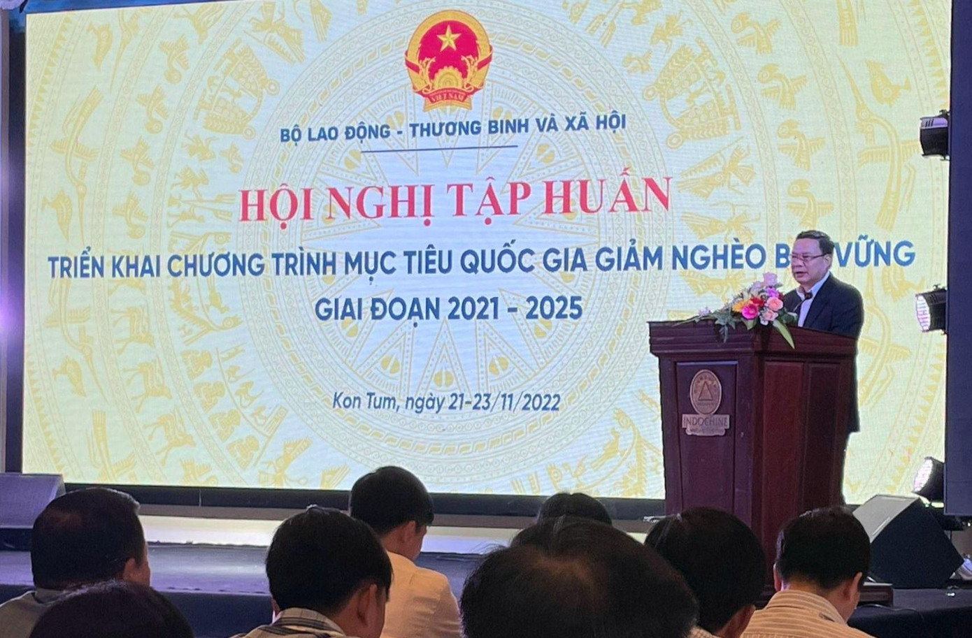 Đồng chí Thứ trưởng Bộ LĐ-TB&amp;XH Lê Văn Thanh phát biểu