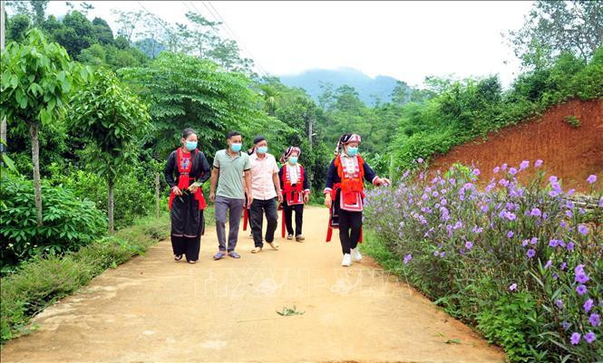 Đường bê tông ở thôn Ngòi Lộc, xã Minh Khương, huyện Hàm Yên (Tuyên Quang) mới được đầu tư xây dựng.