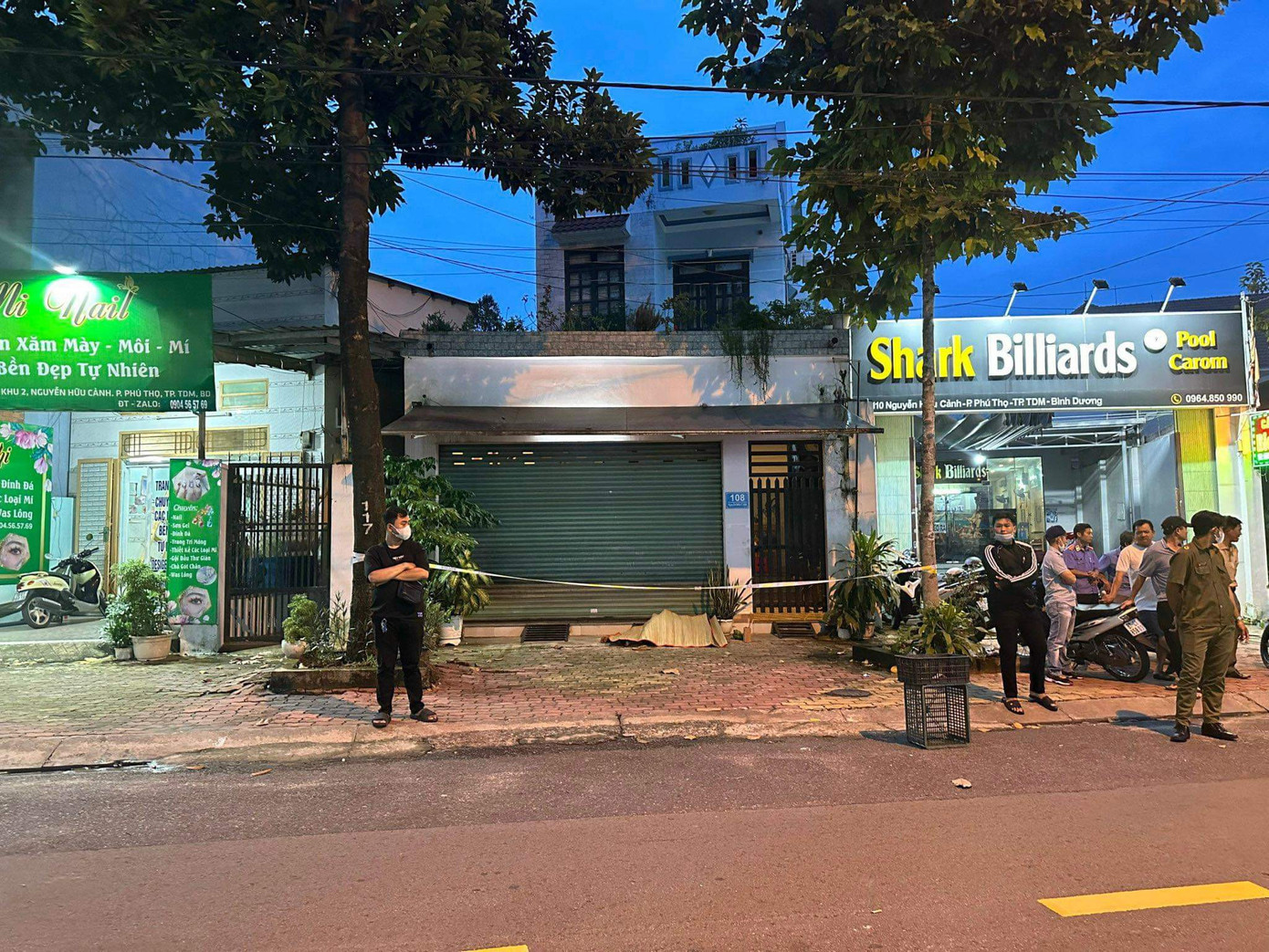 Hiện trường nơi anh H. tử vong (Ảnh: T. T) Hiện trường nơi anh H. tử vong (Ảnh: T. T)