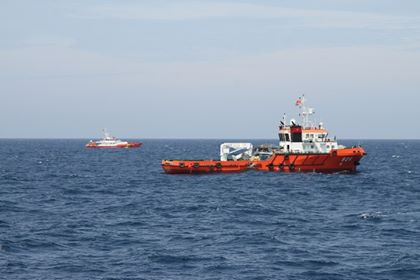 Trục vớt được mỏ neo của tàu cá Nghệ An chìm gần Bạch Long Vỹ ảnh 1