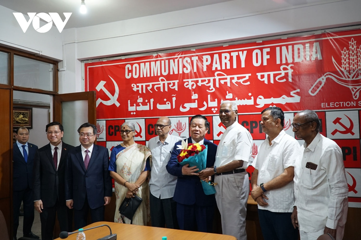 Tiếp Tổng bí thư Đảng Cộng sản Ấn Độ (CPI) Doraisamy Raja