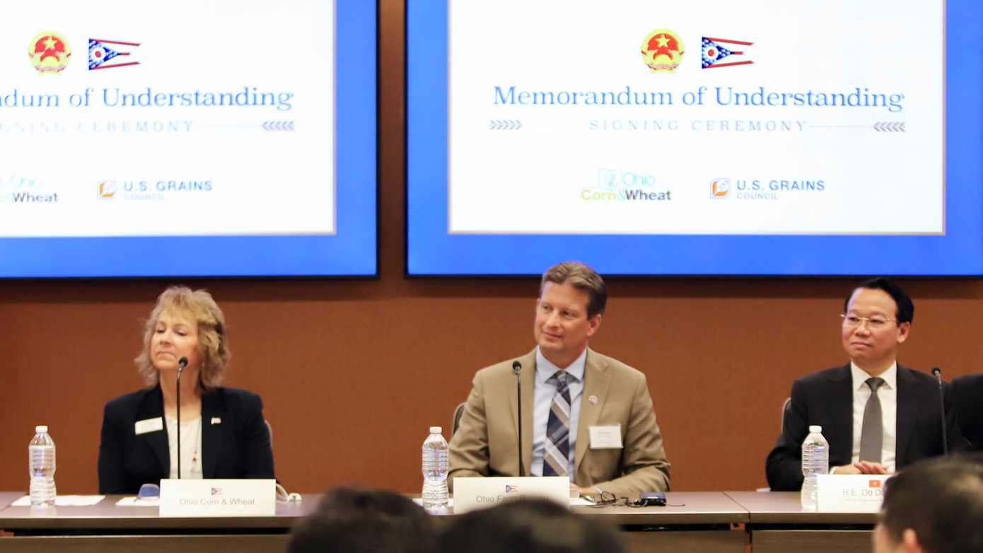 Diễn đàn kết nối doanh nghiệp nông nghiệp Việt Nam - Ohio được tổ chức tại bang Ohio, Mỹ Ảnh: Đoàn đàm phán. Diễn đàn kết nối doanh nghiệp nông nghiệp Việt Nam - Ohio được tổ chức tại bang Ohio, Mỹ Ảnh: Đoàn đàm phán.