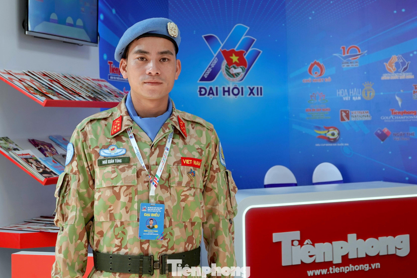 Đại úy Ngô Xuân Tùng. Ảnh: Nguyễn Minh Đại úy Ngô Xuân Tùng. Ảnh: Nguyễn Minh