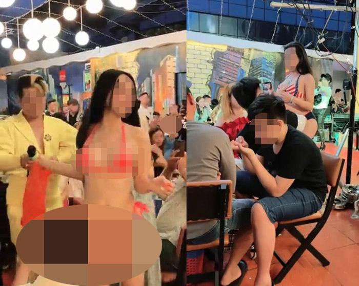 Nhóm người ăn phản cảm trong quán nhậu ốc Baby Nhóm người ăn phản cảm trong quán nhậu ốc Baby