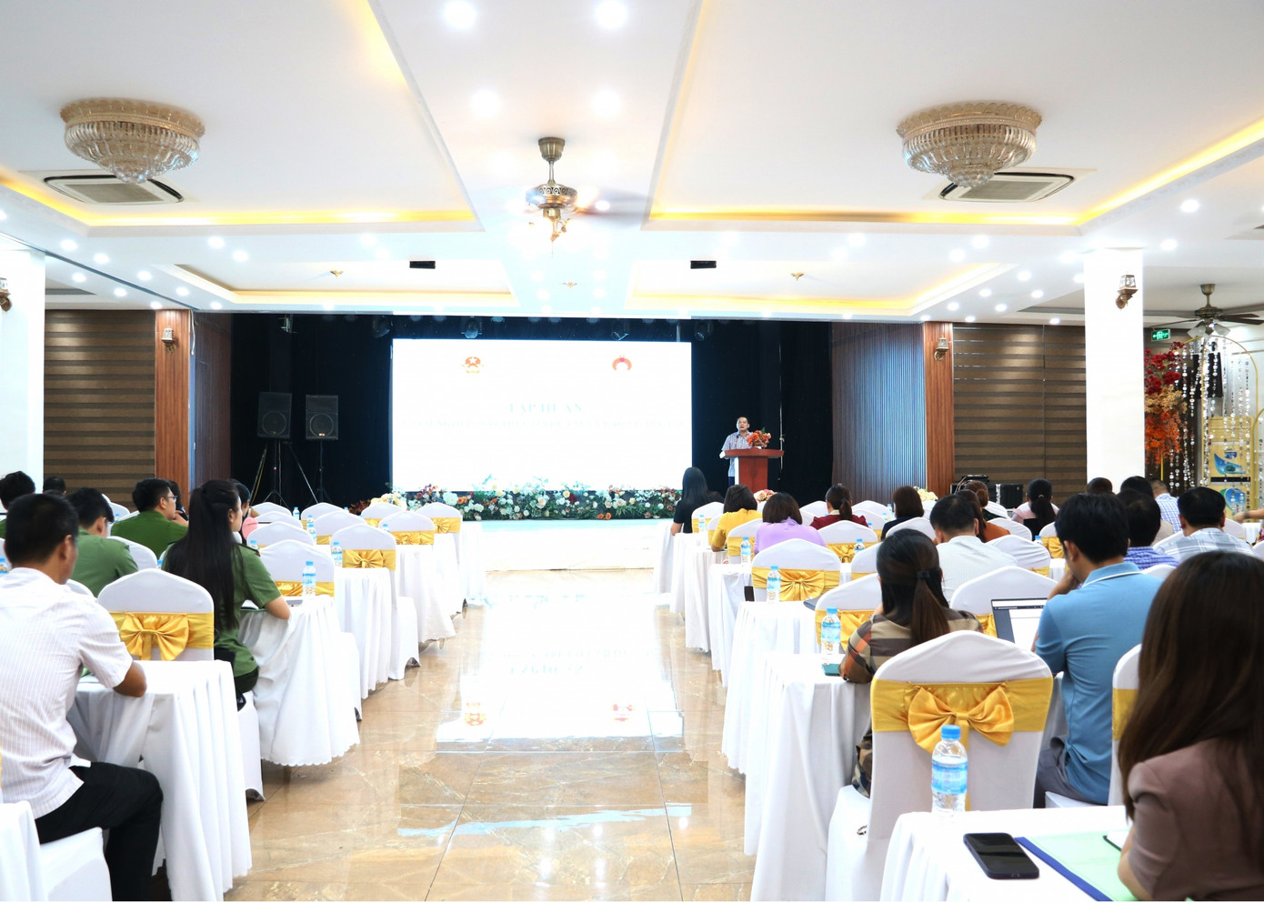 Quang cảnh hội nghị tập huấn. Quang cảnh hội nghị tập huấn.