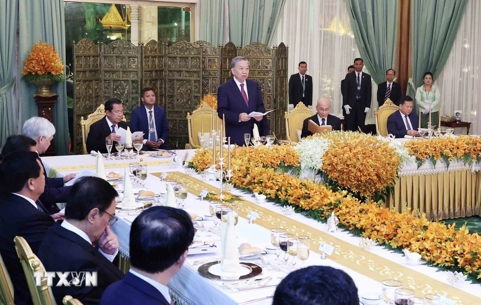 Chủ tịch nước Tô Lâm phát biểu. (Ảnh: Nhan Sáng/TTXVN)