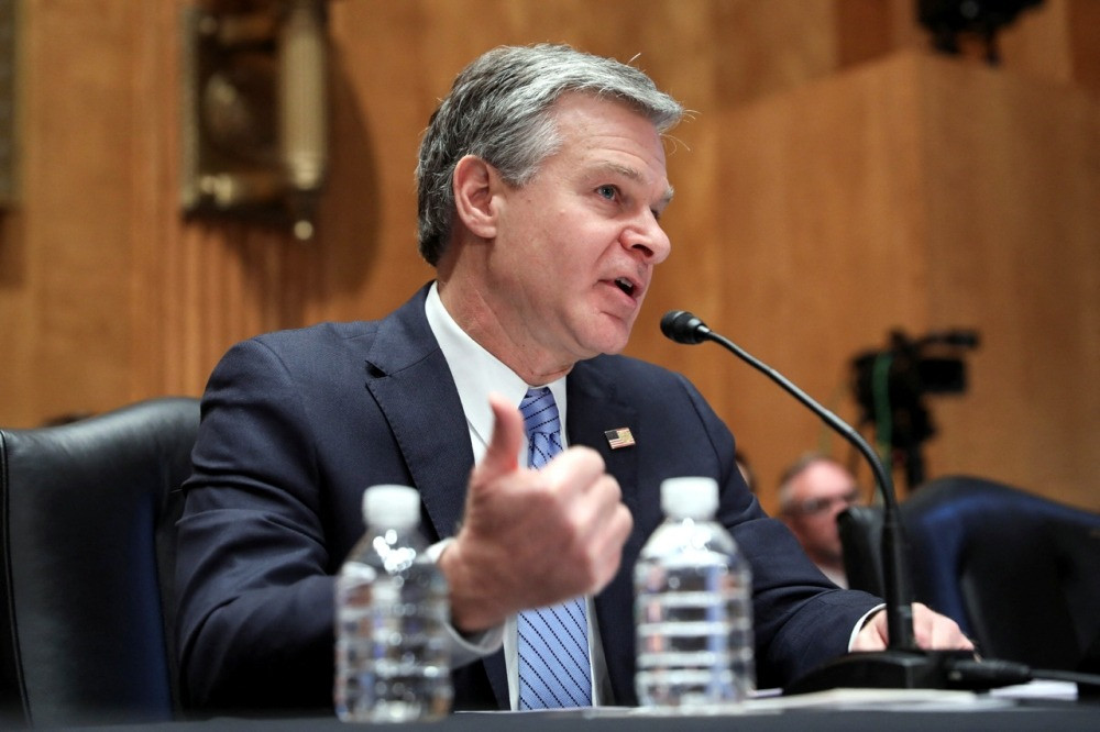 Giám đốc FBI Christopher Wray. Ảnh: Reuters