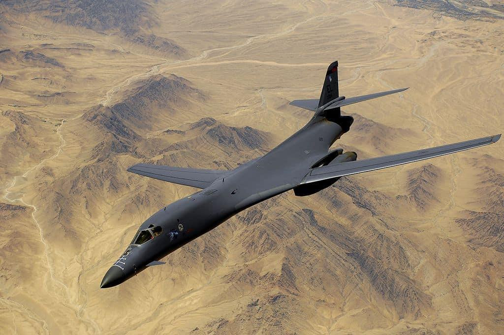 Máy bay ném bom chiến lược B-1B Lancer. Ảnh: Không quân Mỹ