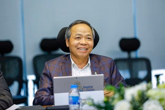 Ông Nguyễn Trung Chính - Chủ tịch Hội đồng quản trị, Chủ tịch điều hành Tập đoàn Công nghệ CMC phát biểu ý kiến.