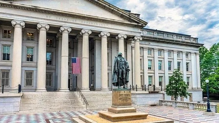 Trụ sở Bộ Tài chính Mỹ. (Ảnh: Reuters)