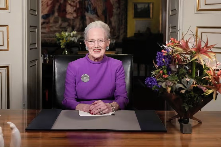 Nữ hoàng Đan Mạch Marghrethe II thông báo thoái vị trong bài phát biểu mừng năm mới được phát trực tiếp trên truyền hình quốc gia ngày 31/12/2023. Ảnh: Reuters